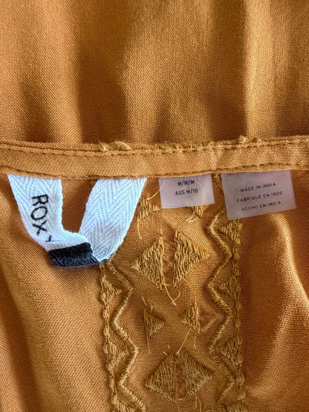 Roxy Rooftop Sunrise Yellow Halter Midi Dress with Ruffles Size M - Picture 9 of 15